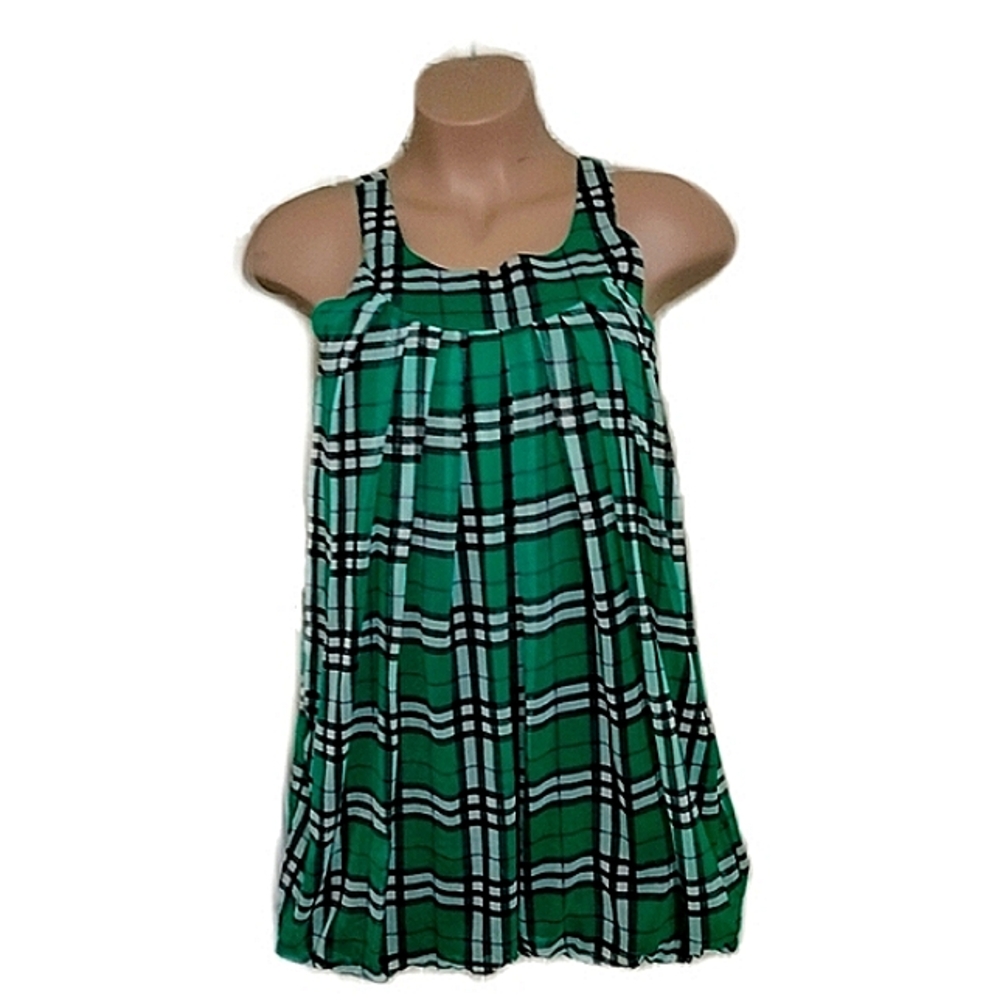 Plaid sleeveless dress